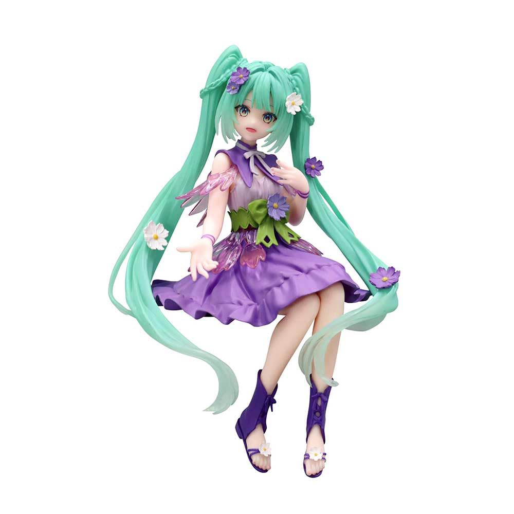 Hatsune Miku Flower Fairy Cosmos Purple Color Version Figure 14cm Noodle Stopper