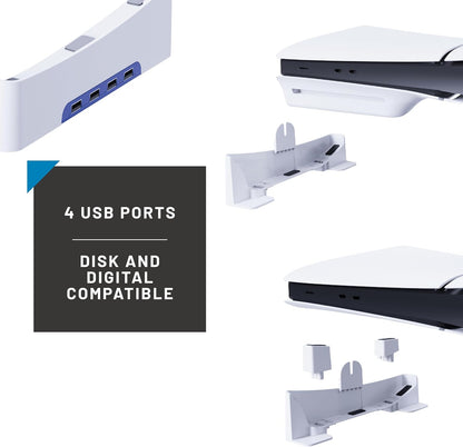 STEALTH PS5 Slim Horizontal Stand - Compatible with both Disc and Digital versions of the PS5 Slim Console