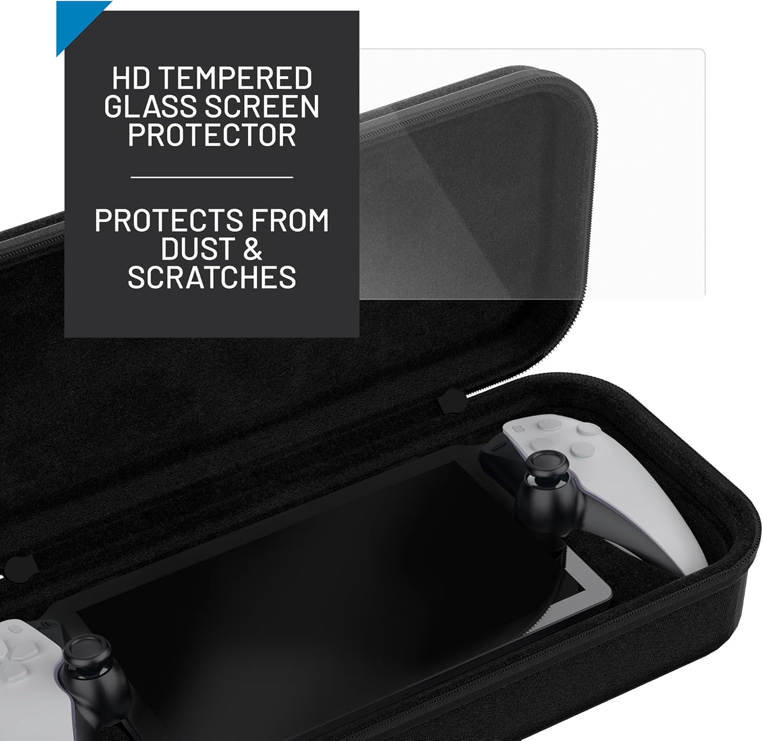 STEALTH Protect & Charge Kit - Includes Console Case, Tempered Glass Screen Protector and 2M USB-C Charging Cable, compatible for use with your PS Portal
