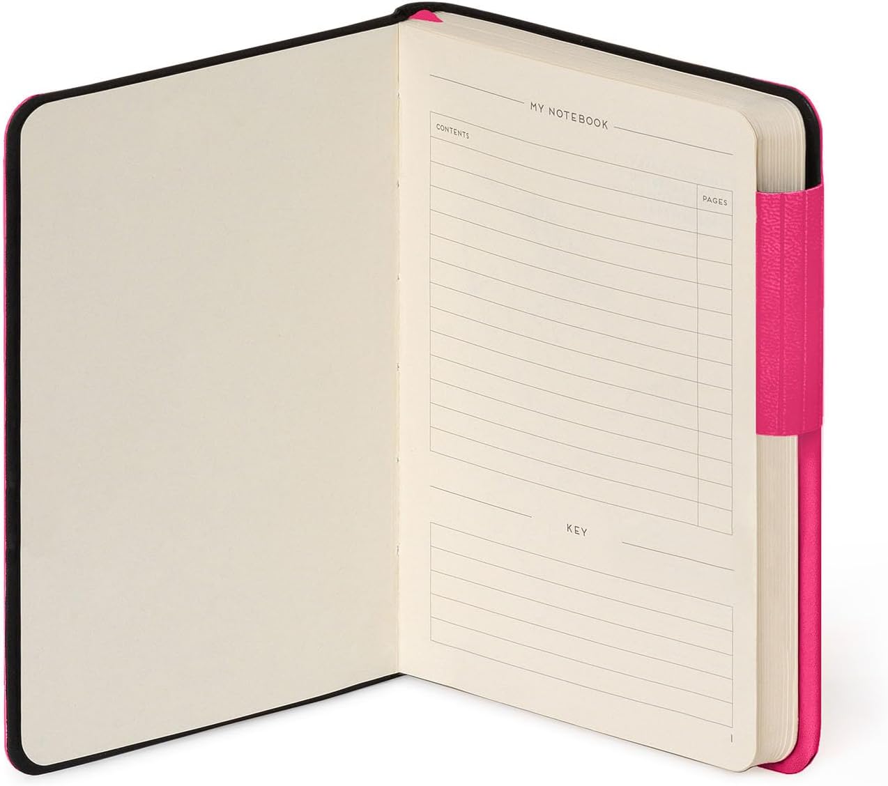 Legami - My Notebook, 6 mm ruled notebook, Raspberry, Small, FSC certified paper, 192 pages, soft cover, elastic closure, 9.5 x 13.5 cm