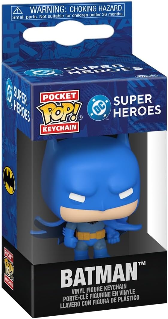 Funko Pop! Keychain: DC New Classics - Batman - DC Comics Novelty Keyring - Collectable Mini Figure - Stocking Filler - Gift Idea - Official Merchandise - Superheroes Fans - Backpack Decor