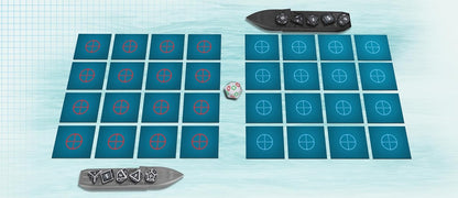 Fanroll Battleship Search and Destroy Board Game, Launch Dice to Sink Enemy Subs!