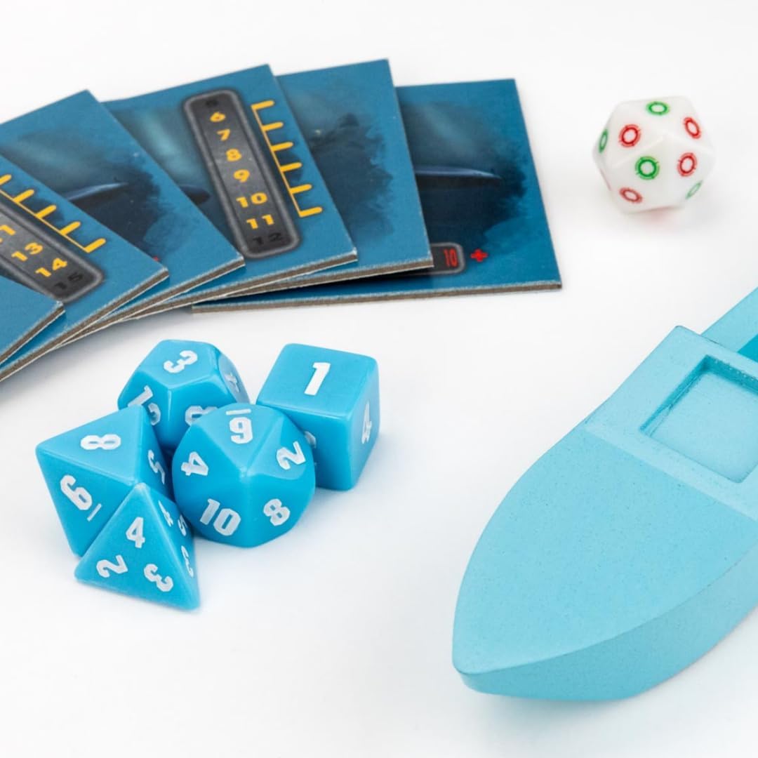 Fanroll Battleship Search and Destroy Board Game, Launch Dice to Sink Enemy Subs!