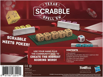 Fanroll Hasbro Game Scrabble Texas Spell Em