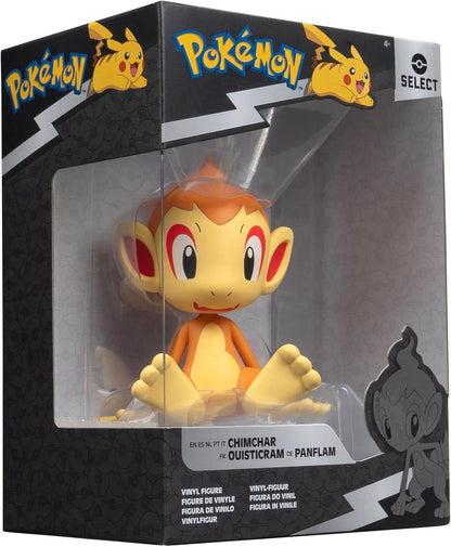Pokémon Pokemon Select Vinyl Figuur 10 cm Chimchae PKW3909 - Bruin - Officieel speelgoedfiguur en verzamelobject voor kinderen vanaf 4 jaar