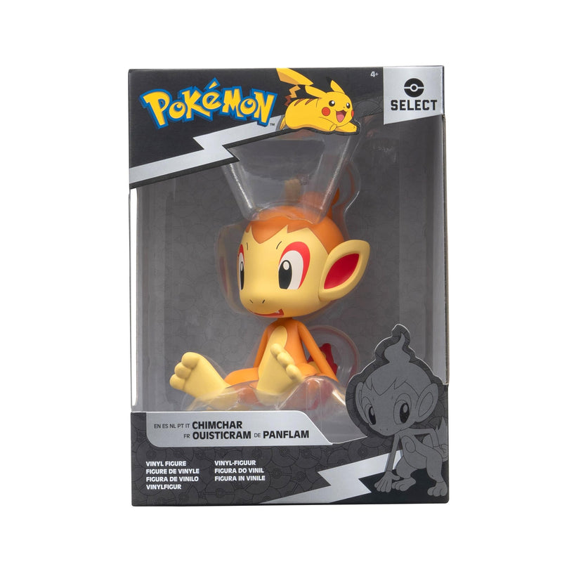 Pokémon Pokemon Select Vinyl Figuur 10 cm Chimchae PKW3909 - Bruin - Officieel speelgoedfiguur en verzamelobject voor kinderen vanaf 4 jaar