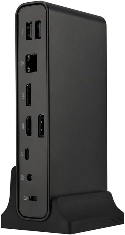 Asus DC301 Triple Display Dock – 12-in-1 USB-C Docking Station – 90W – 3 4K Displays – HDMI/DP/RJ45/USB/SD