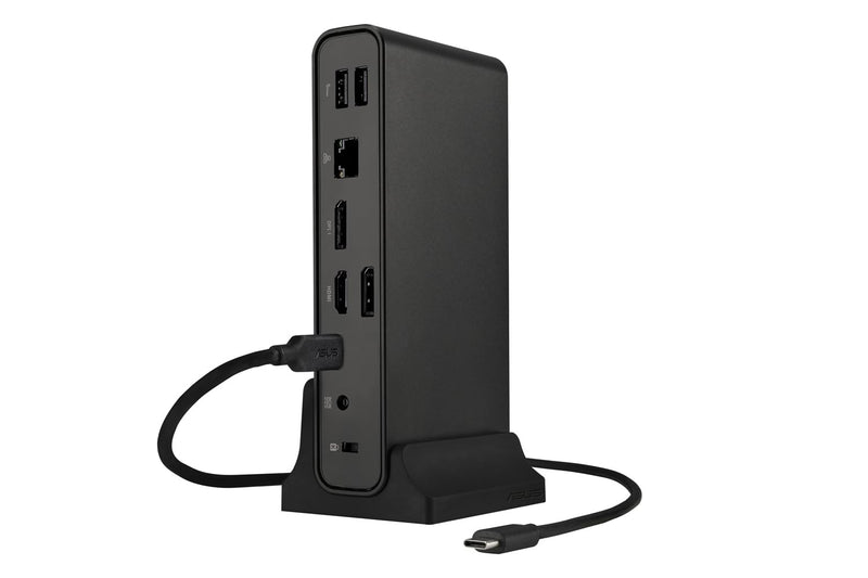 Asus DC301 Triple Display Dock – 12-in-1 USB-C Docking Station – 90W – 3 4K Displays – HDMI/DP/RJ45/USB/SD