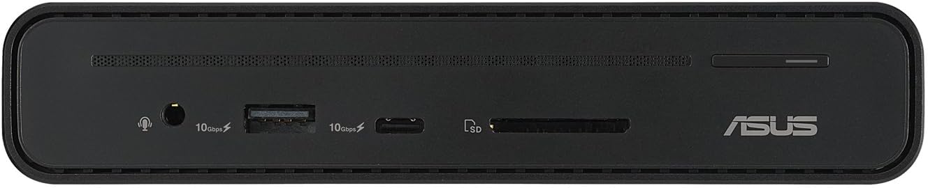 Asus DC301 Triple Display Dock – 12-in-1 USB-C Docking Station – 90W – 3 4K Displays – HDMI/DP/RJ45/USB/SD