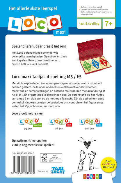 Loco - Oefenboekje Loco Maxi Taaljacht  Spelling M5 - E5
