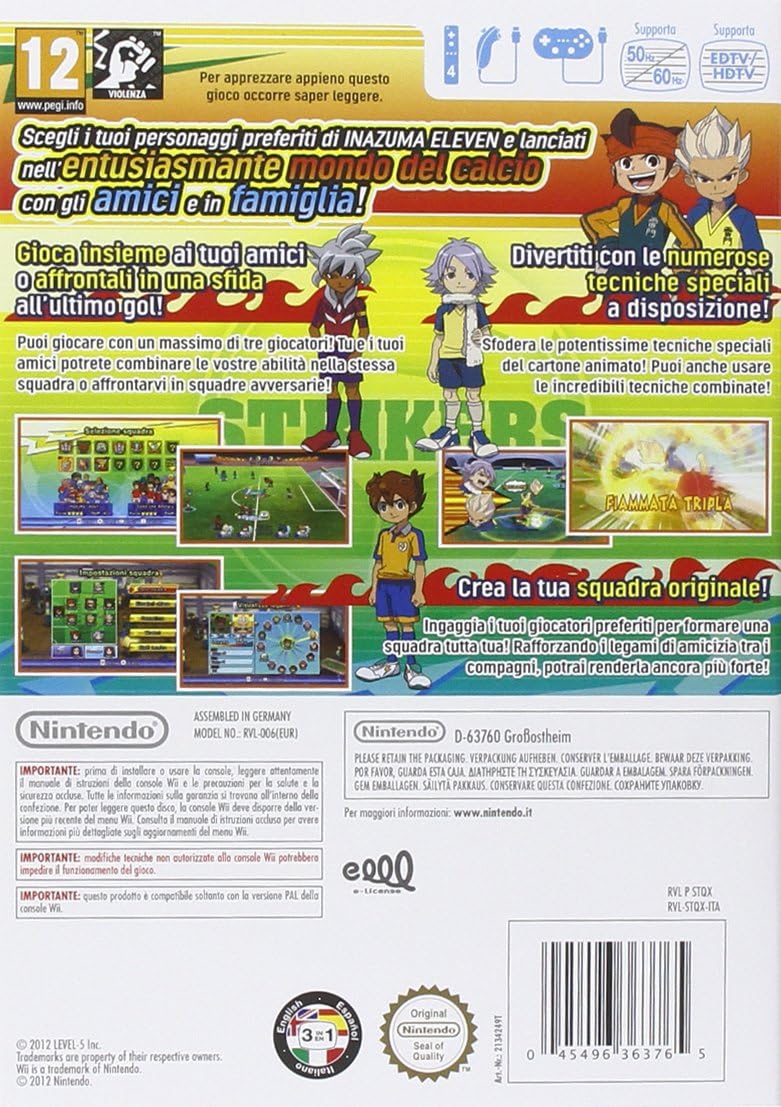 Inazuma Eleven Strikers Wii Standard Italian Wii