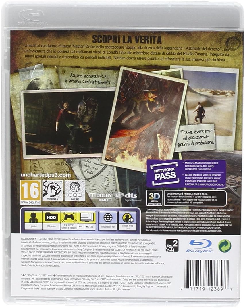 Uncharted 3: L`Inganno Di Drake - Standard Edition