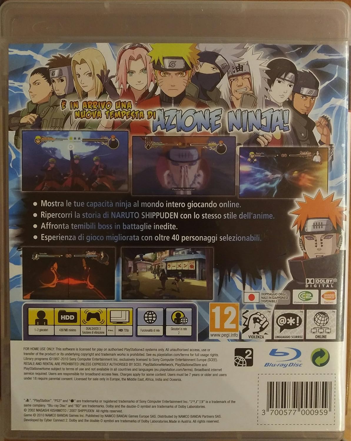 Gioco Ps3 Naruto Suns 2