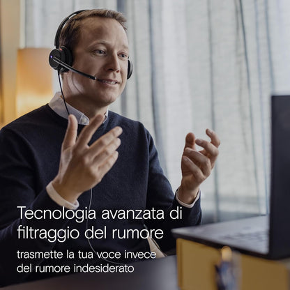 EPOS IMPACT 460T Cuffie Binaurali On-Ear con Cavo USB-C e USB-A, Doppio Microfono Noise-Cancelling, Certificato Teams, Plug-and-Play, Ottime per Ufficio, Lavoro da Casa, Zoom e Chiamate Business