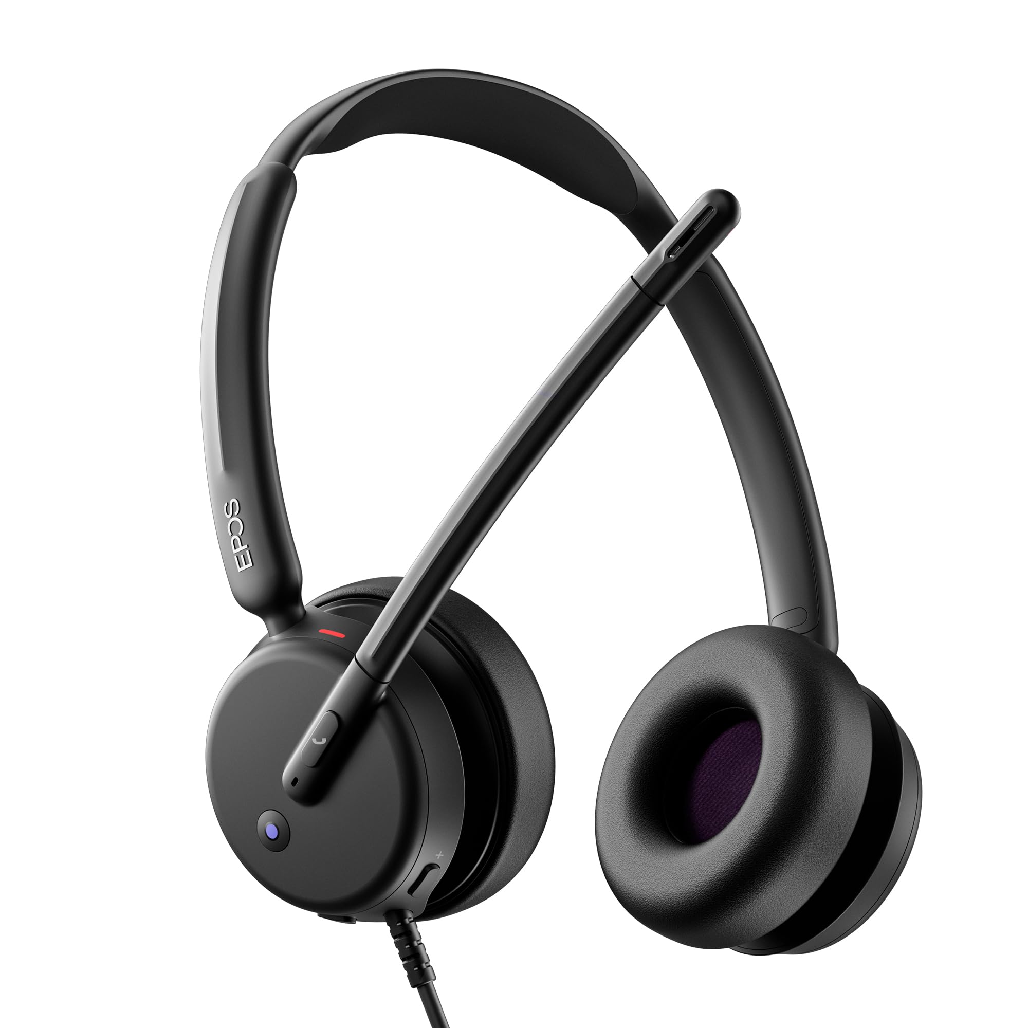 EPOS IMPACT 460T Cuffie Binaurali On-Ear con Cavo USB-C e USB-A, Doppio Microfono Noise-Cancelling, Certificato Teams, Plug-and-Play, Ottime per Ufficio, Lavoro da Casa, Zoom e Chiamate Business