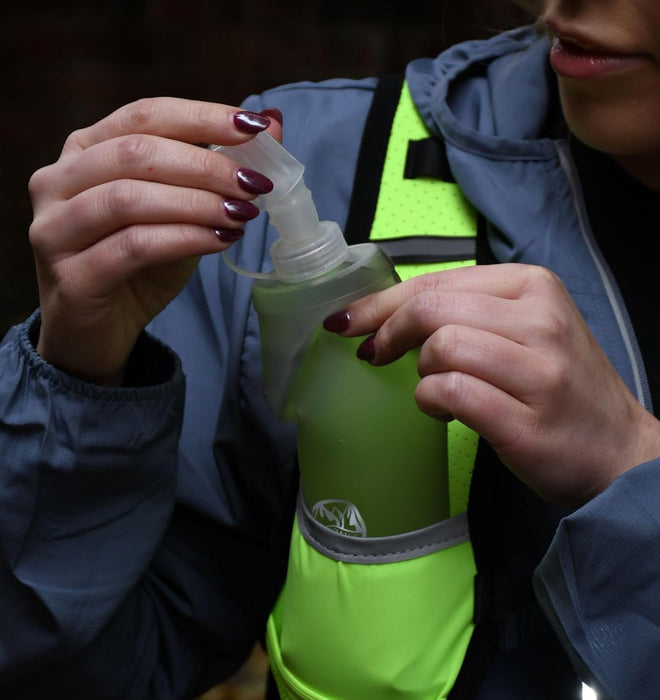 Collapsible Water Bottle, Soft 500ml Hydration Flask for Running Cycling Hiking, Lightweight Foldable Bottle, BPA Free, Foldable Water Container