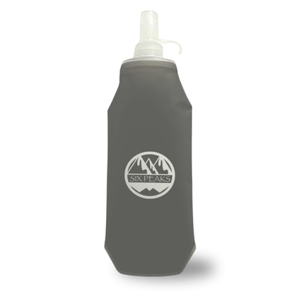 Collapsible Water Bottle, Soft 500ml Hydration Flask for Running Cycling Hiking, Lightweight Foldable Bottle, BPA Free, Foldable Water Container