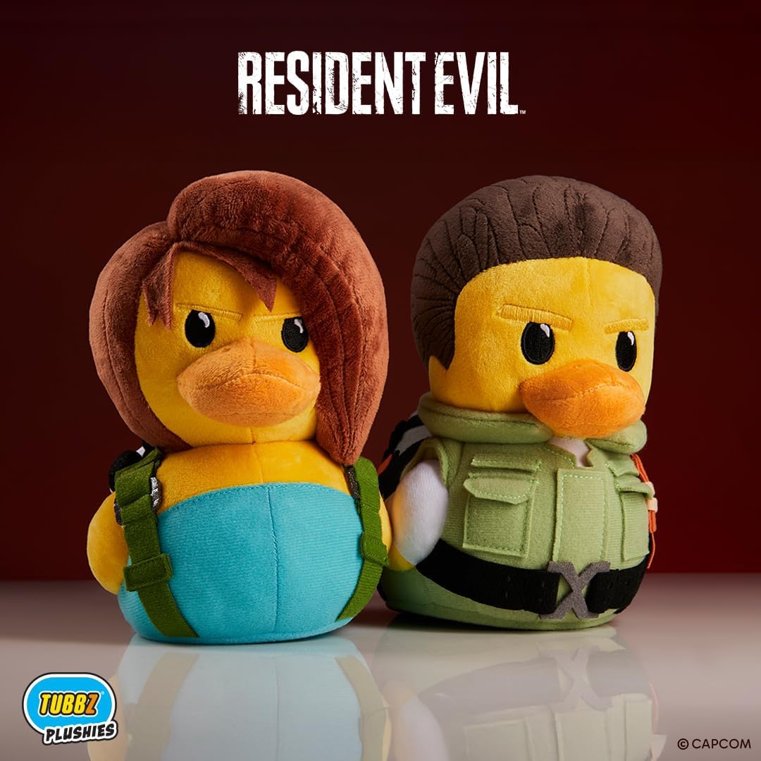TUBBZ Plush: Resident Evil - Jill Valentine Cosplaying Rubber Duck Soft Plush Collectible Toy