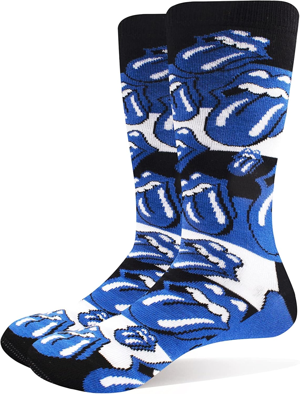 The Rolling Stones Socks Blue Tongues Official Unisex Blue UK Size 7-11 One Size