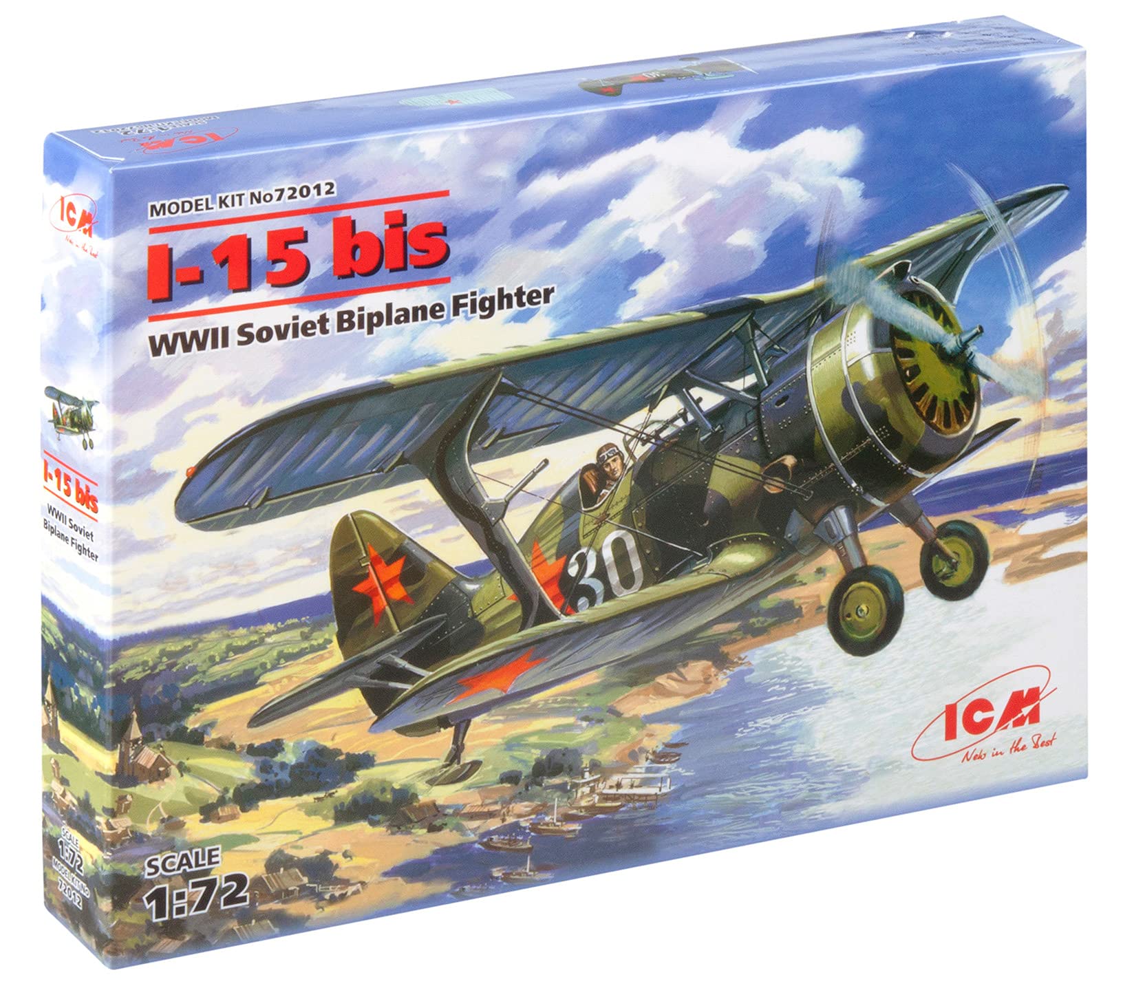 ICM 72012 - I-15 bis, la seconda guerra mondiale sovietica caccia biplano