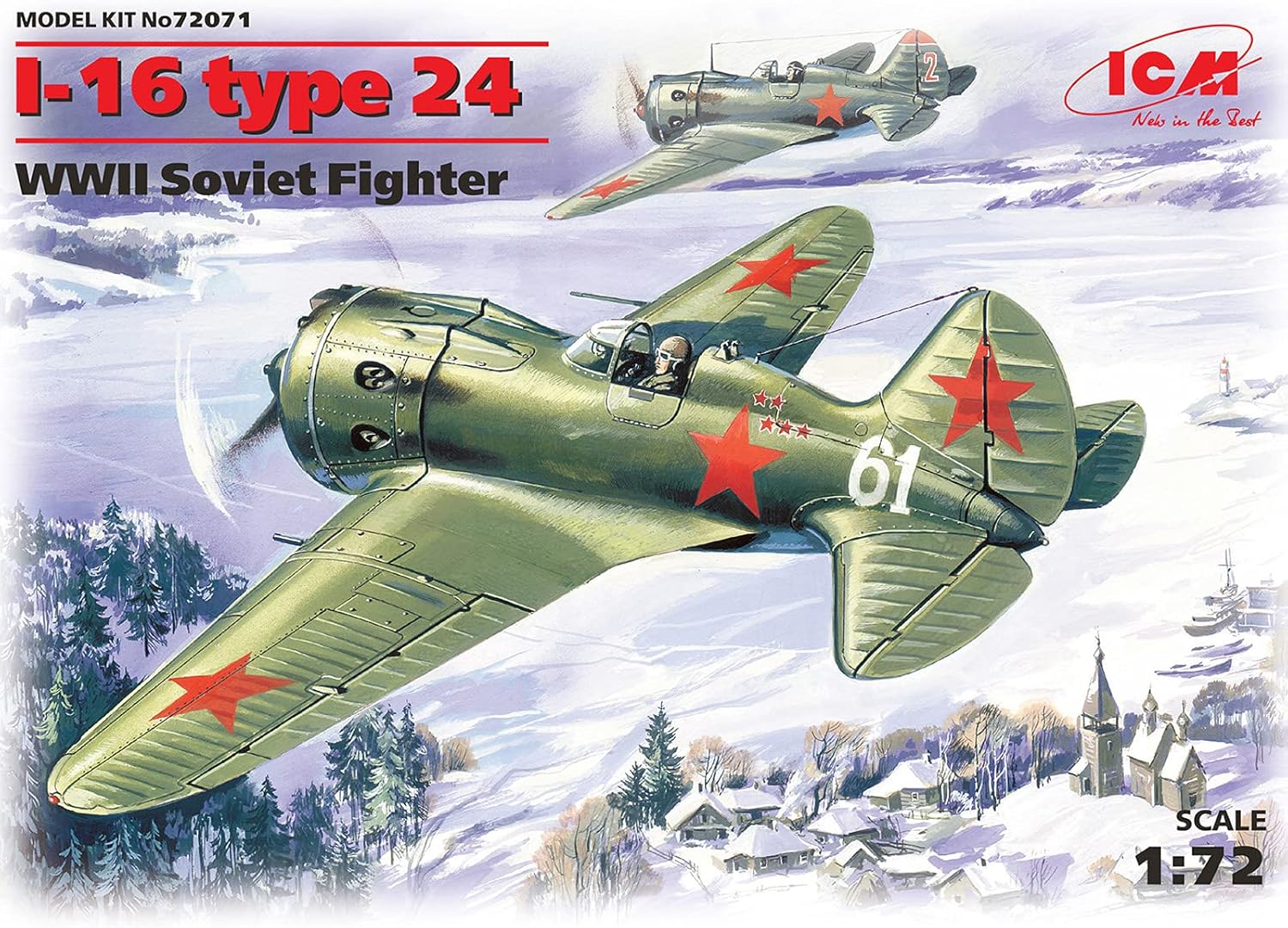 ICM 1:72 - I-16 type 24, WWII Soviet Fighter