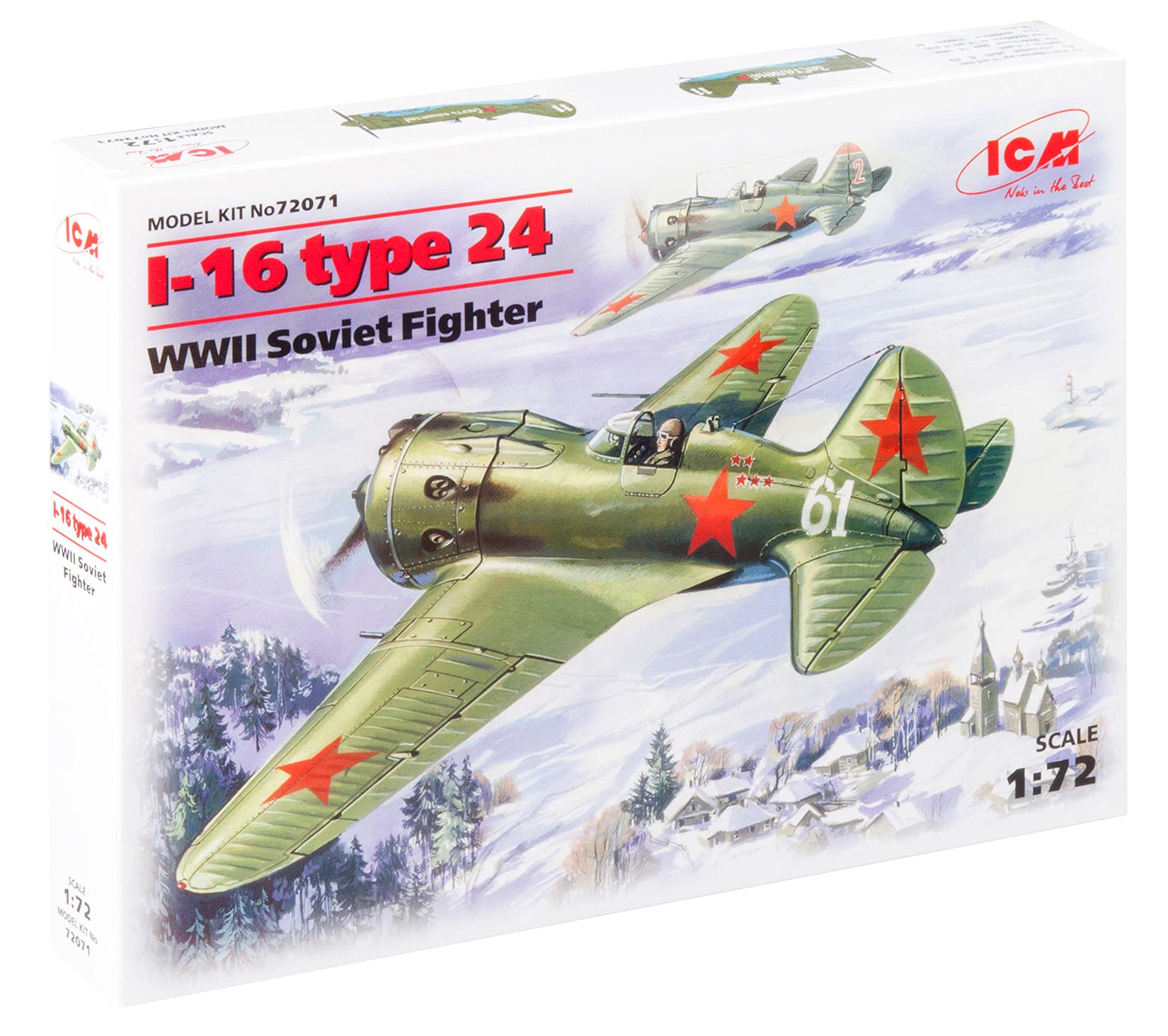 ICM 1:72 - I-16 type 24, WWII Soviet Fighter