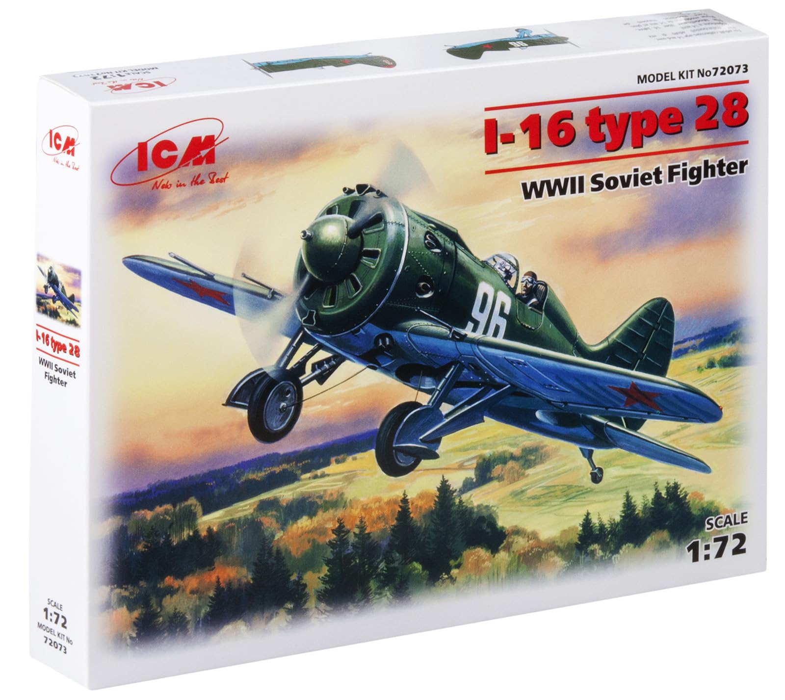 ICM 1:72 - I-16 type 28, WWII Soviet Fighter