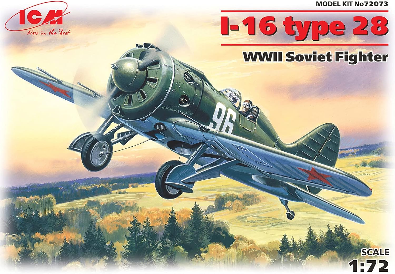 ICM 1:72 - I-16 type 28, WWII Soviet Fighter
