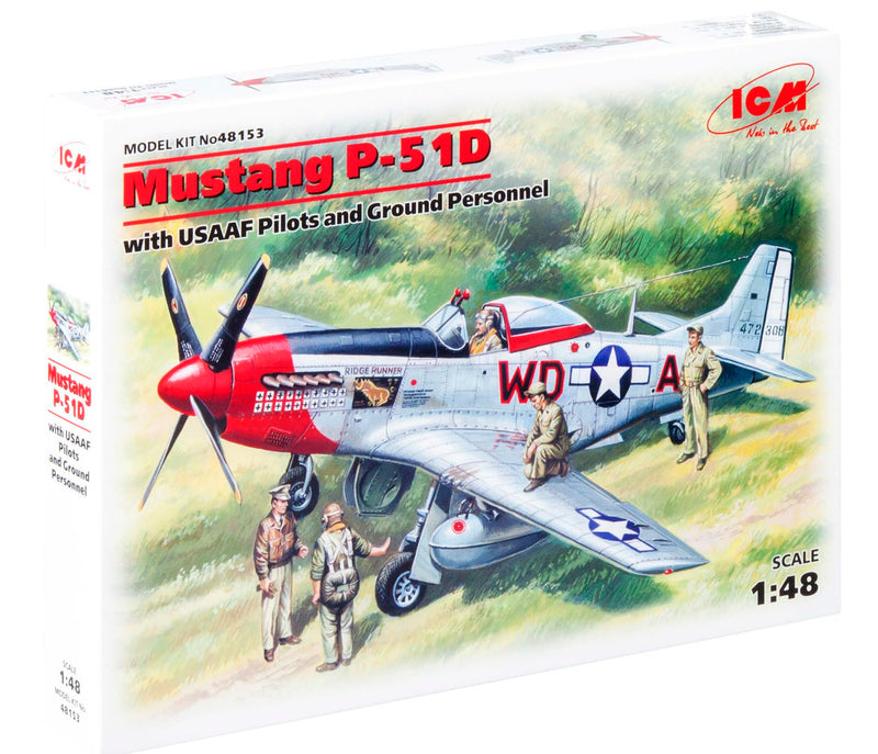 ICM 48153 - Mustang P-51D-15 con Piloti USSAF e Personale di Terra