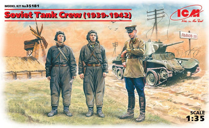 ICM 1:35 - Soviet Tank Crew (1939-1942) 3 Figs