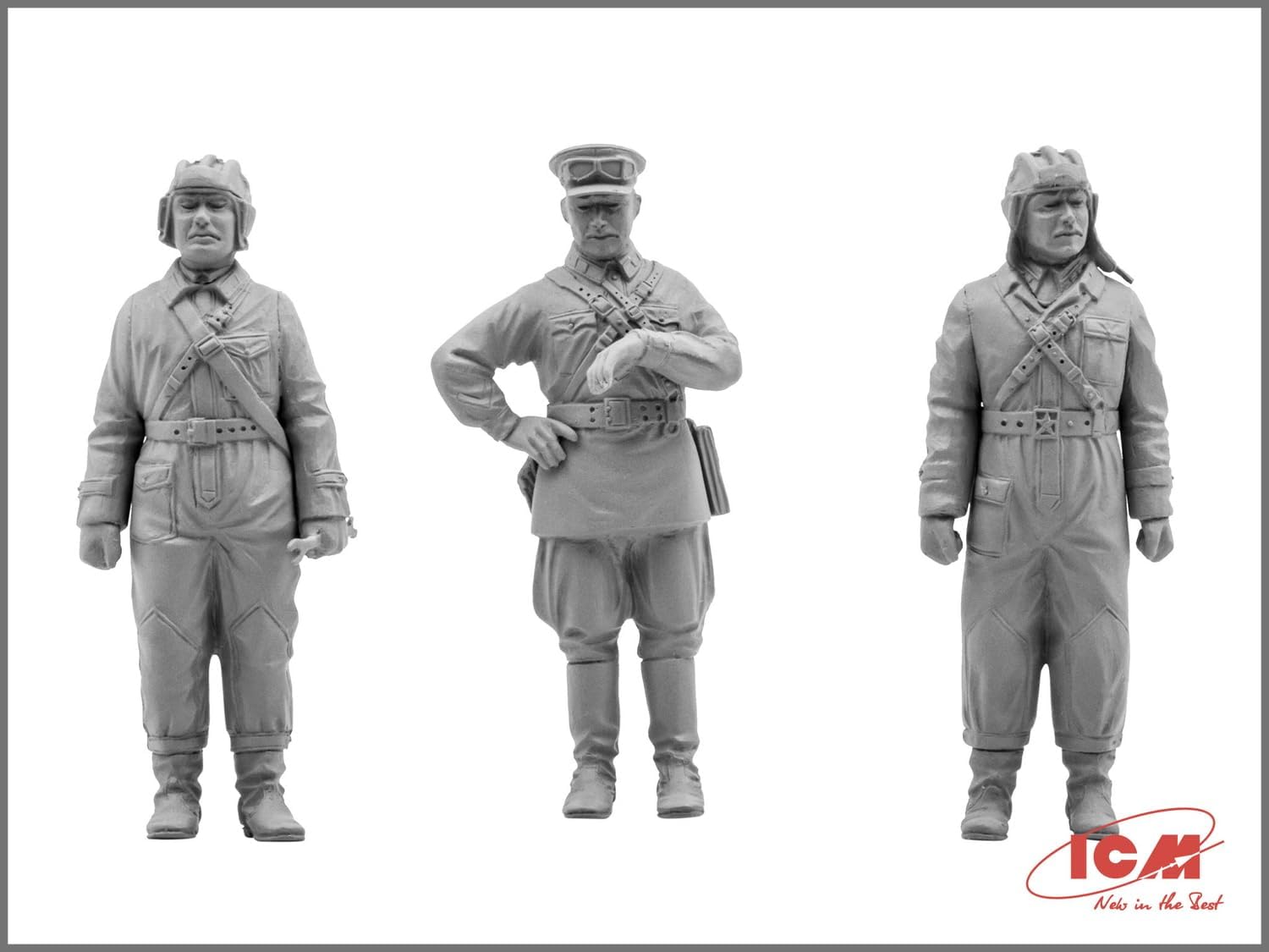 ICM 1:35 - Soviet Tank Crew (1939-1942) 3 Figs