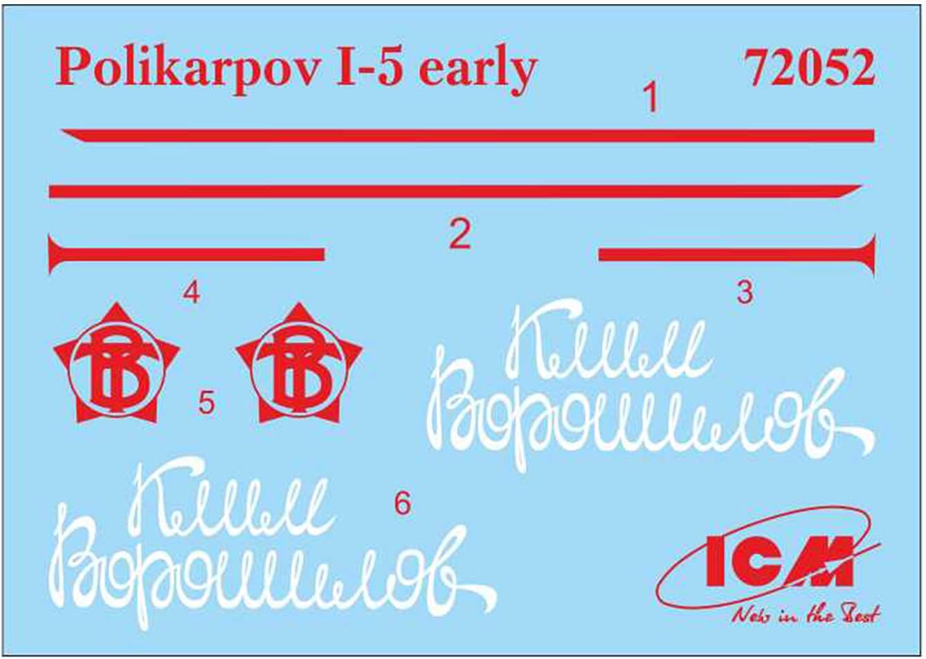 ICM 1:72 - I-5 (early), Soviet Biplane Fighter