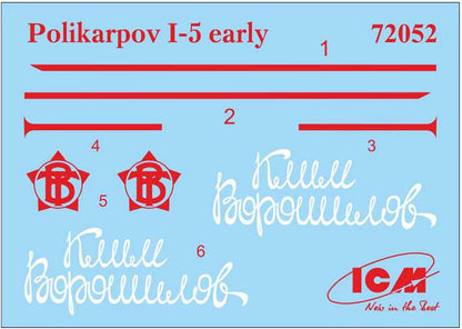 ICM 1:72 - I-5 (early), Soviet Biplane Fighter