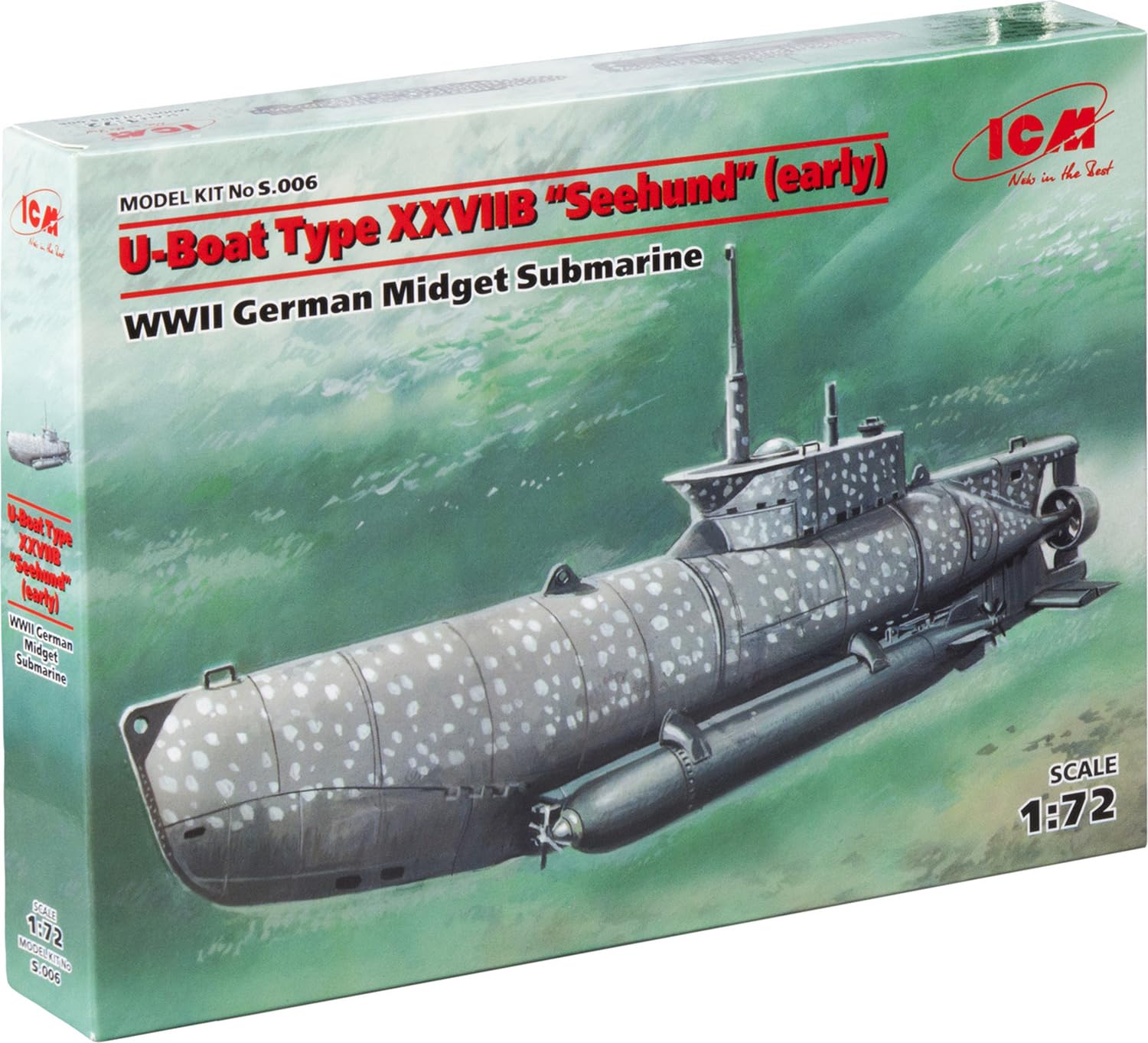 ICM 1:72 - U-Boat Type XXVIIB Seehund (early