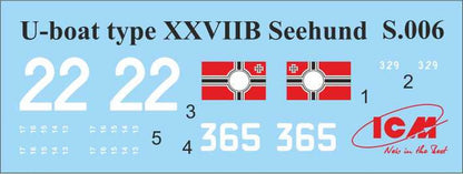 ICM 1:72 - U-Boat Type XXVIIB Seehund (early