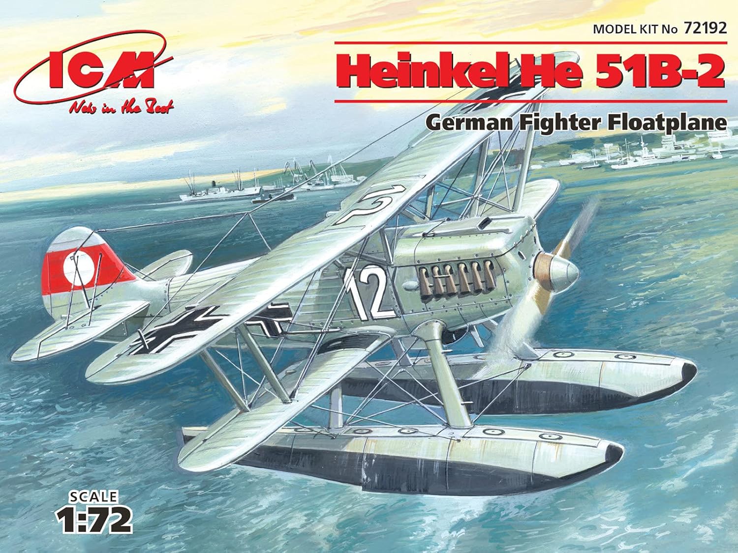 ICM 72192 - Heinkel He 51B-2, German Floatplane Fighter