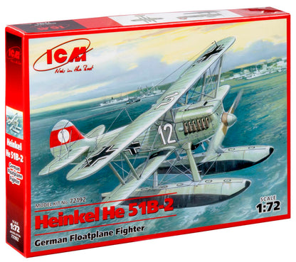 ICM 72192 - Heinkel He 51B-2, German Floatplane Fighter