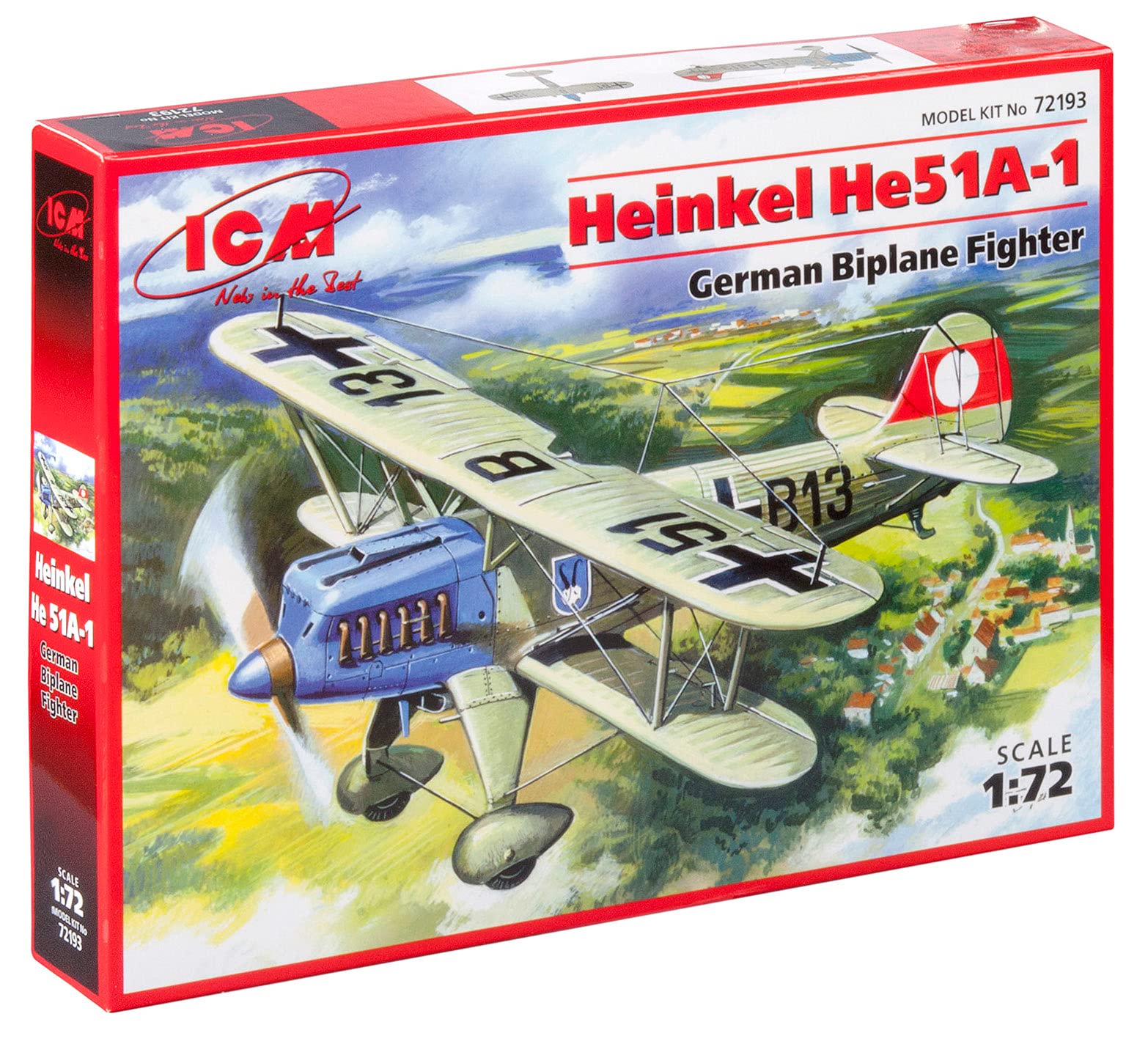 Heinkel He 51A-1 German Biplane Fighter