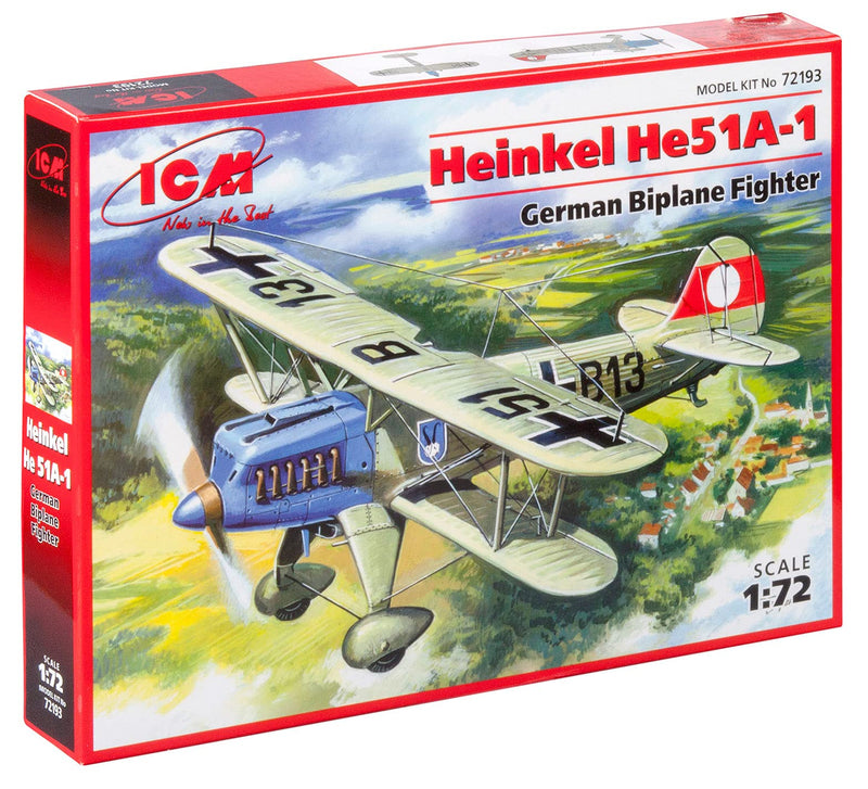 Heinkel He 51A-1 German Biplane Fighter