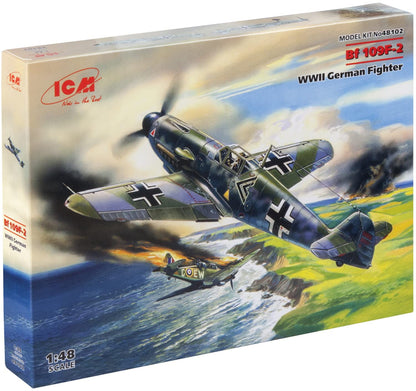 ICM ICM48102 (-) 1:48-Messerschmitt Bf 109F-2 Guerra Mondiale Tedesco Combattente