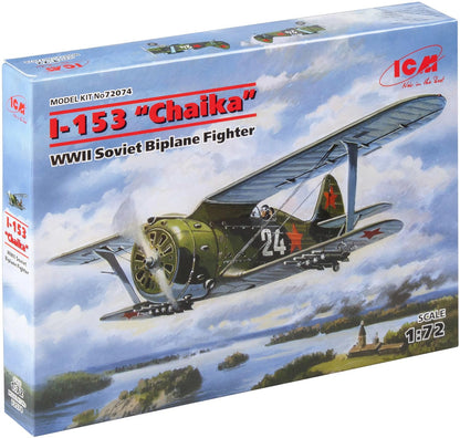ICM 72074 – 1/72 Polikarpov I 153 Modellino in plastica Set