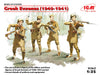 ICM ICM35562 1:35-Greek Evzones (1940-1941) 4 Figs, Black, Mittel