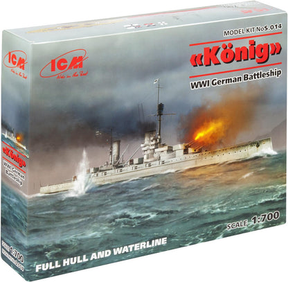 ICM 1:700 - K nig',Battleship full hull/waterline