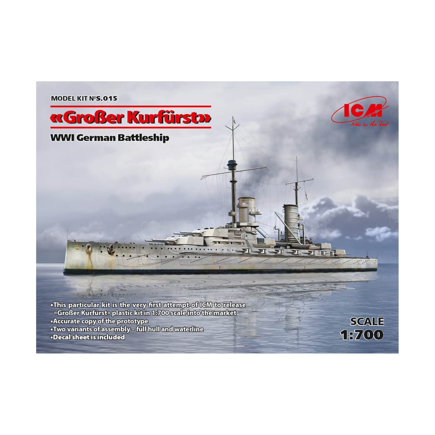 ICM 1:700 - Gro?er Kurf rst full hull & waterline