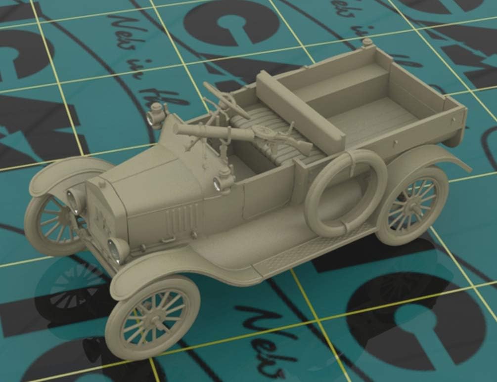 ICM 35663 - Modellino Modello T 1917 LCP, WWI Australian Army Car, Nero
