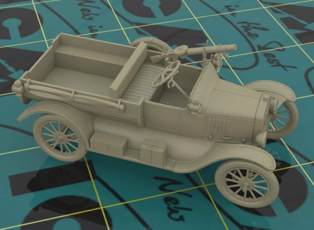 ICM 35663 - Modellino Modello T 1917 LCP, WWI Australian Army Car, Nero