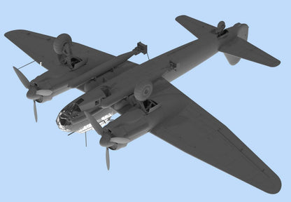 ICM Men's Icm 48236 Model Kit 88a-4 Torp/A-17 Tarpaulin 1 48 Ju 88A 4 Torp A 17 WWII German Torpedo Plane, Multicolor, One Size UK