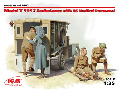 ICM 1:35 - Model T 1917 Ambulance & Medical Pers.