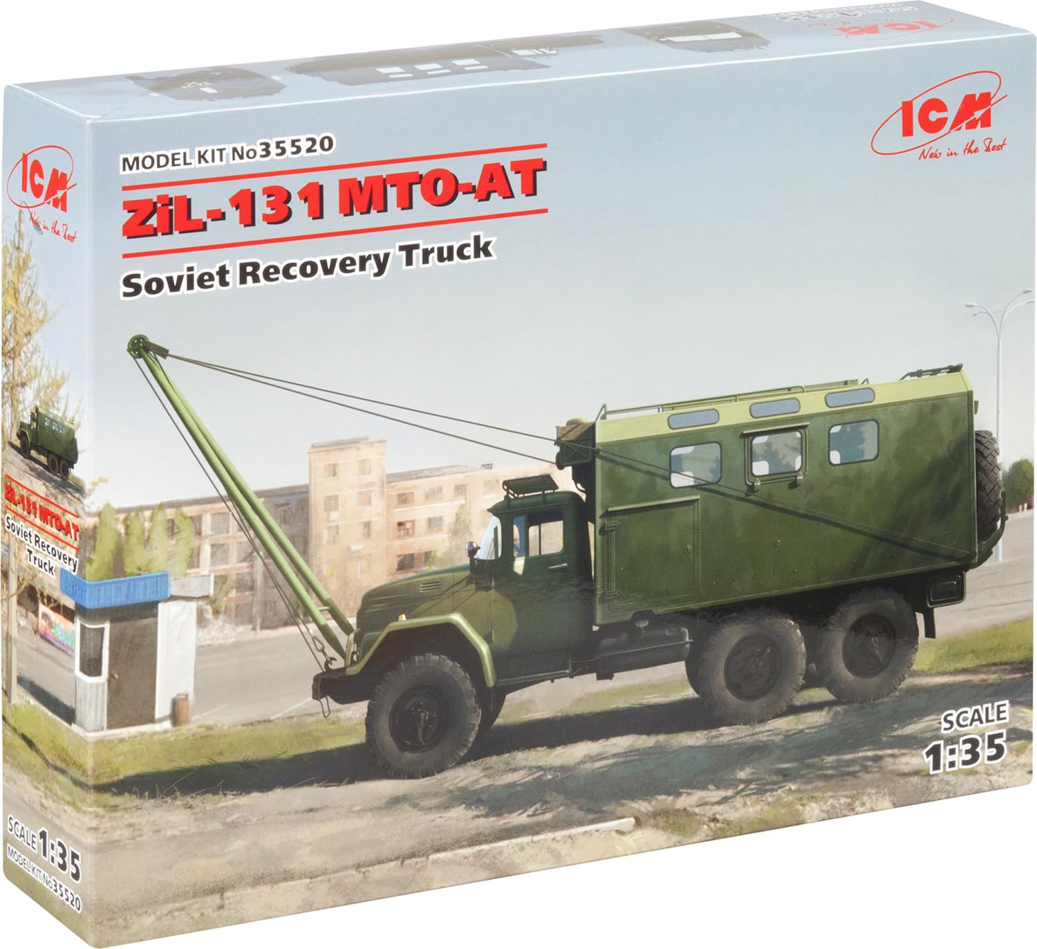 ICM ICM35520 1:35-ZiL-131 MTO-at, Soviet Recovery Truck 35520