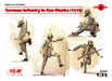 ICM 1:35 - German Infantry in Gas Masks (1918) 4 Figs
